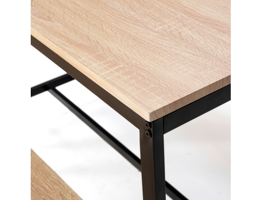 VS VENTA-STOCK - Ensemble table et chaises Ensemble table et 2 bancs lisboa pour salle à manger et cuis...
