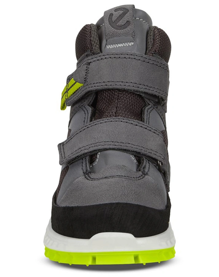 Leder-Klettstiefel EXOSTRKids MID-CUT gefüttert in black/dark shadow