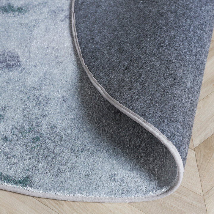 Rond design vloerkleed - Lunara Grijs