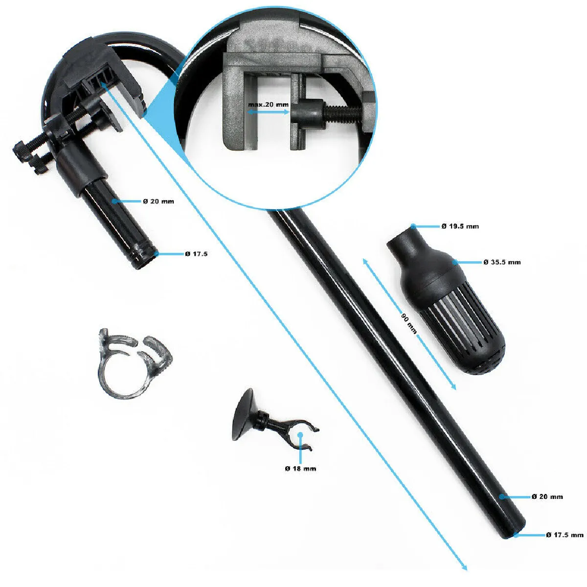 Filtre extérieur Helloshop26 - 2 000 l/h
