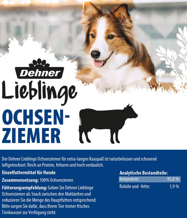 Dehner Lieblinge Hundesnack Ochsenziemer, 140