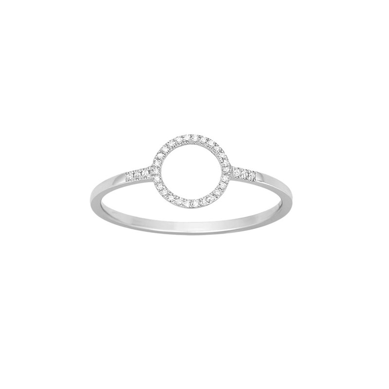 Bague Femme - Or 18 Carats - Diamant 0,06 Carats