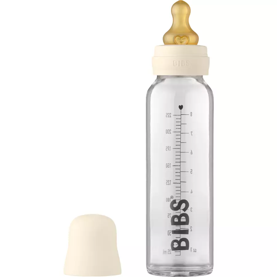 BIBS® Babyflasche Complete Set 225 ml, Ivory