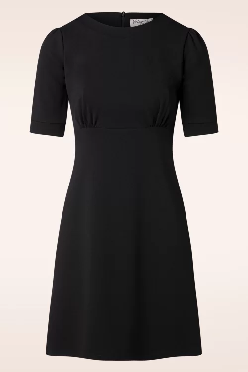 Vintage Chic for Topvintage Maxine a-lijn jurk in zwart