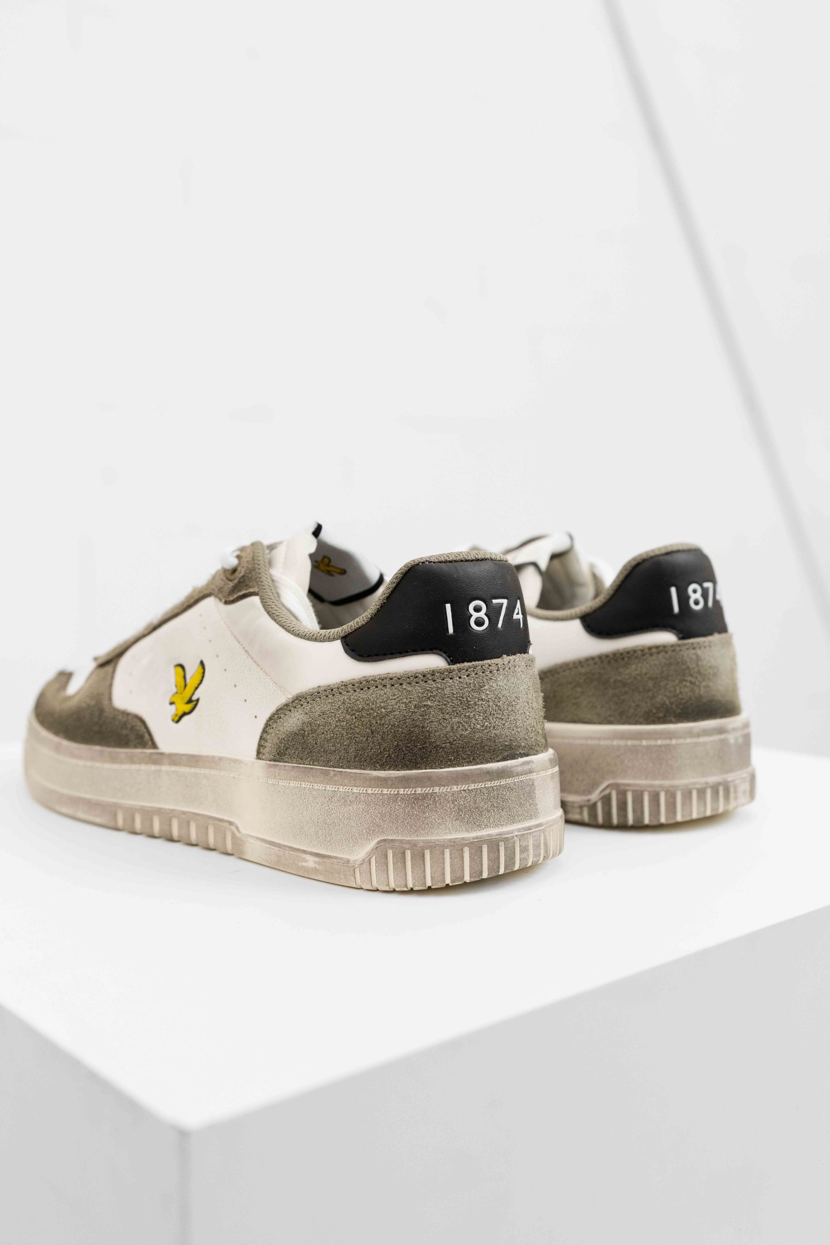 Lyle & Scott Culross HRS Sneakers Heren Wit/Groen