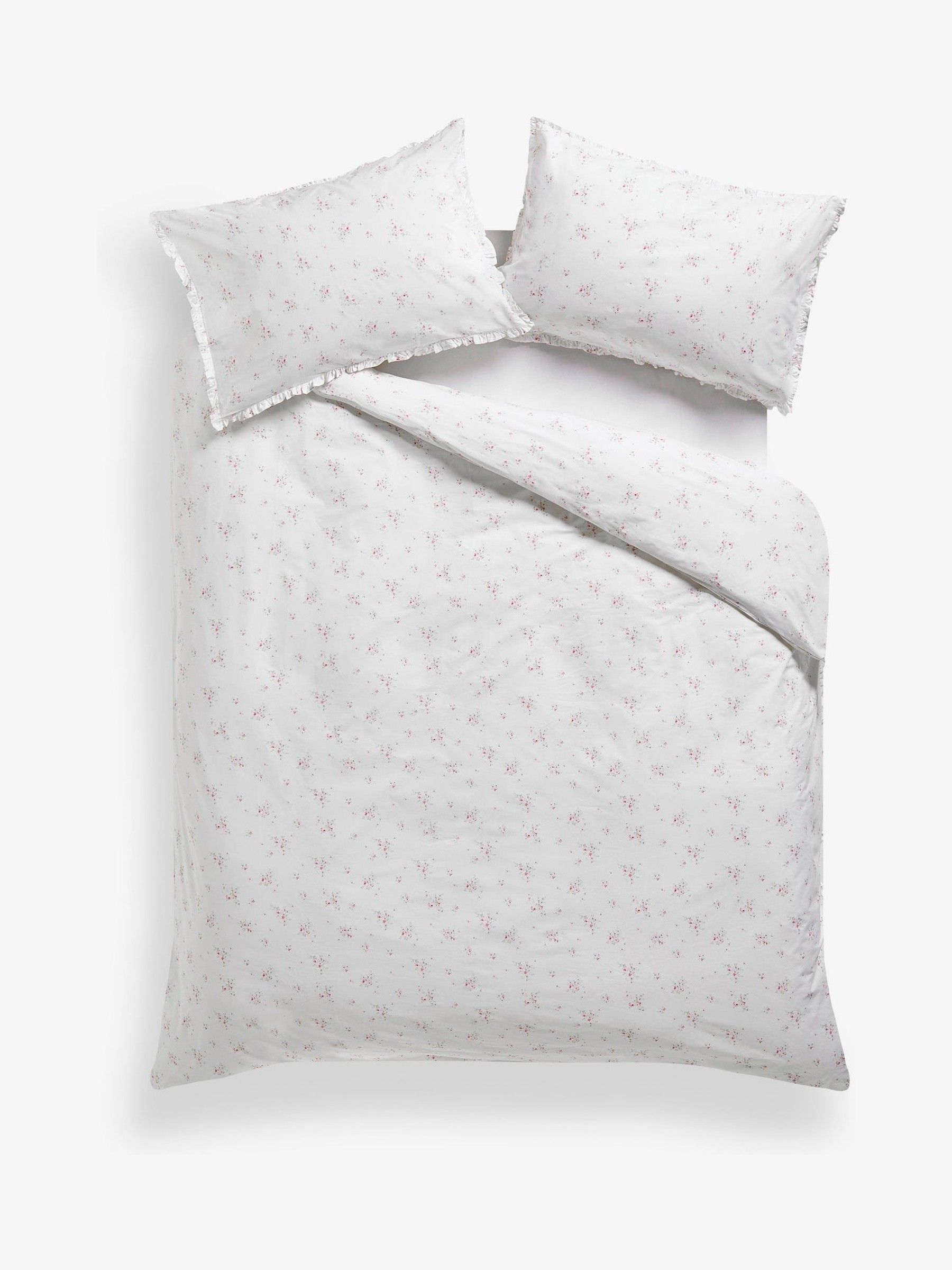 Shabby Chic by Rachel Ashwell® petite ruche dekbedovertrek en kussensloopset