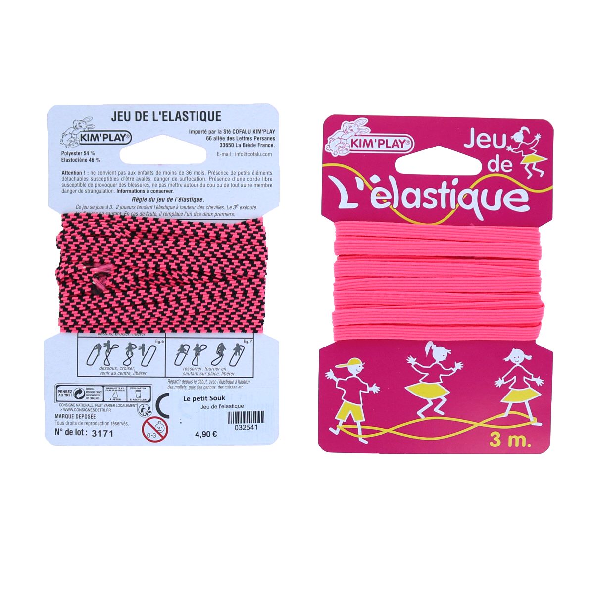 Jeu de l'elastique Mercredi et Patati