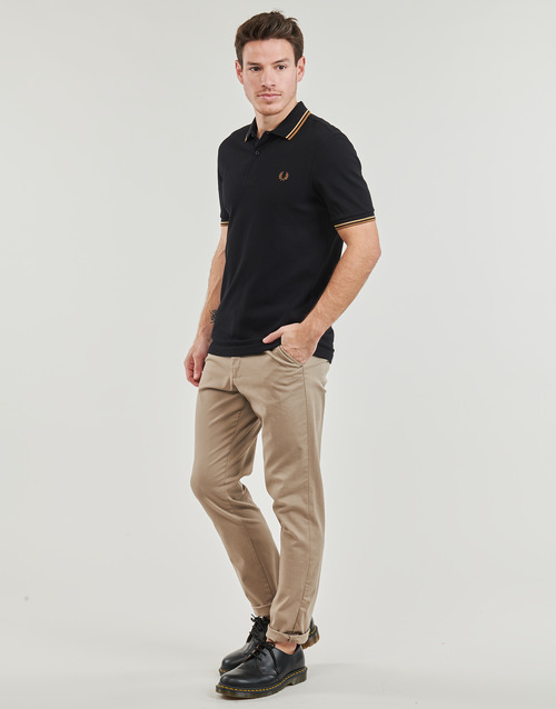 Fred Perry - TWIN TIPPED FRED PERRY SHIRT - Noir / Marron