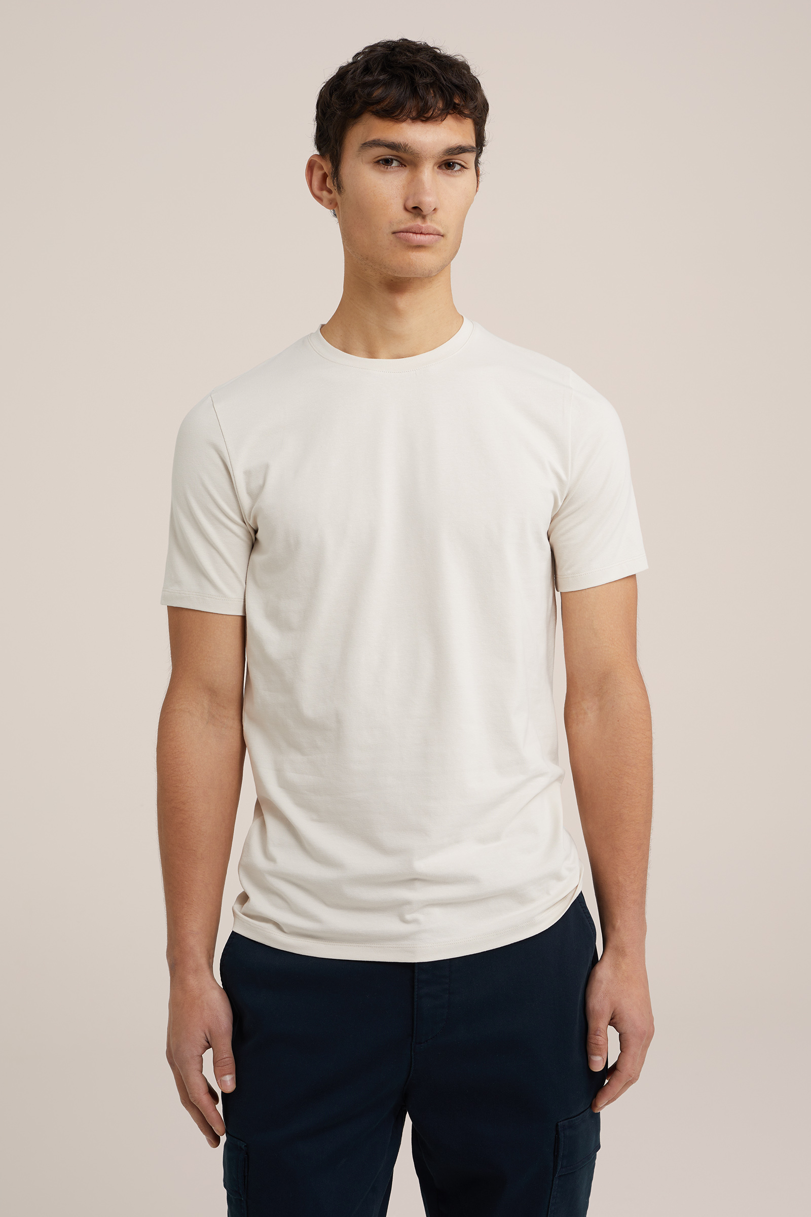 T-shirt WE Fashion Gebroken wit