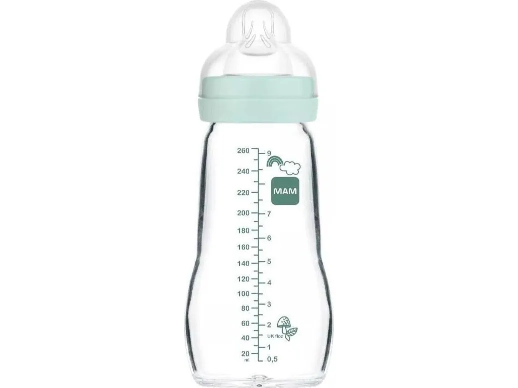 MOM GLASS BOTTLE FEEL GOOD 260ML FOREST BOY FOR KIDS