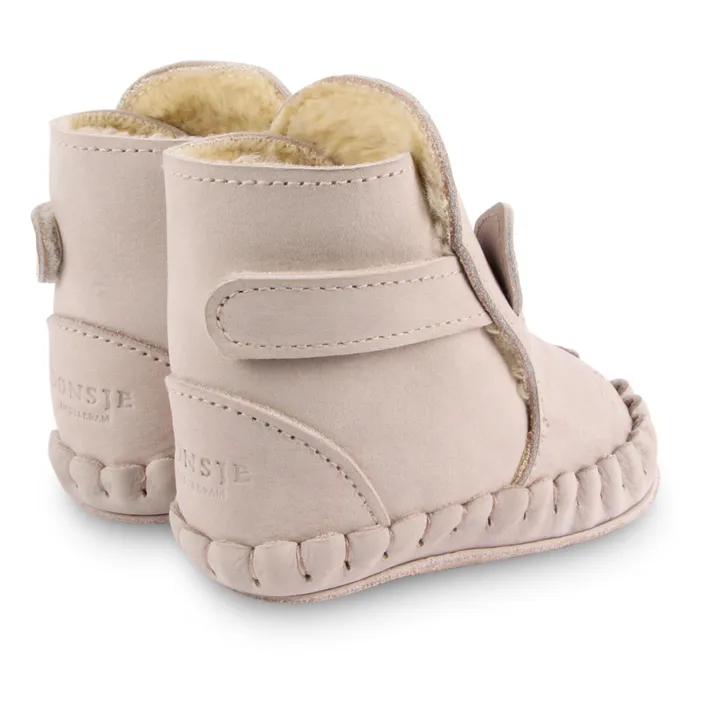 Donsje Chaussons Fourrés Chat Kapi | Rose