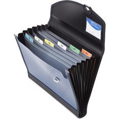 Trieur valisette Designer, A4+, 7 compartiments bleu