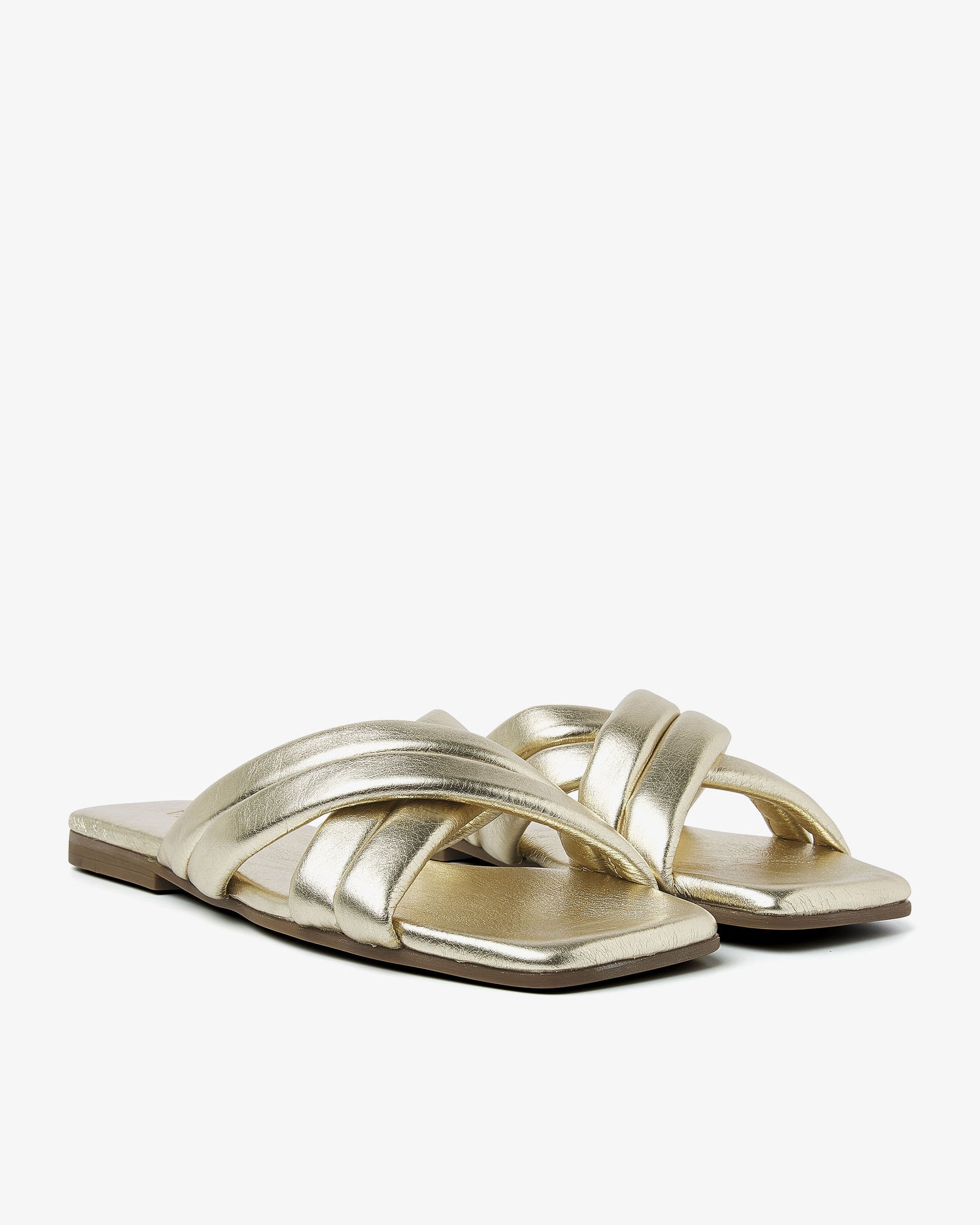 VIA VAI gouden slippers Kiki Lot