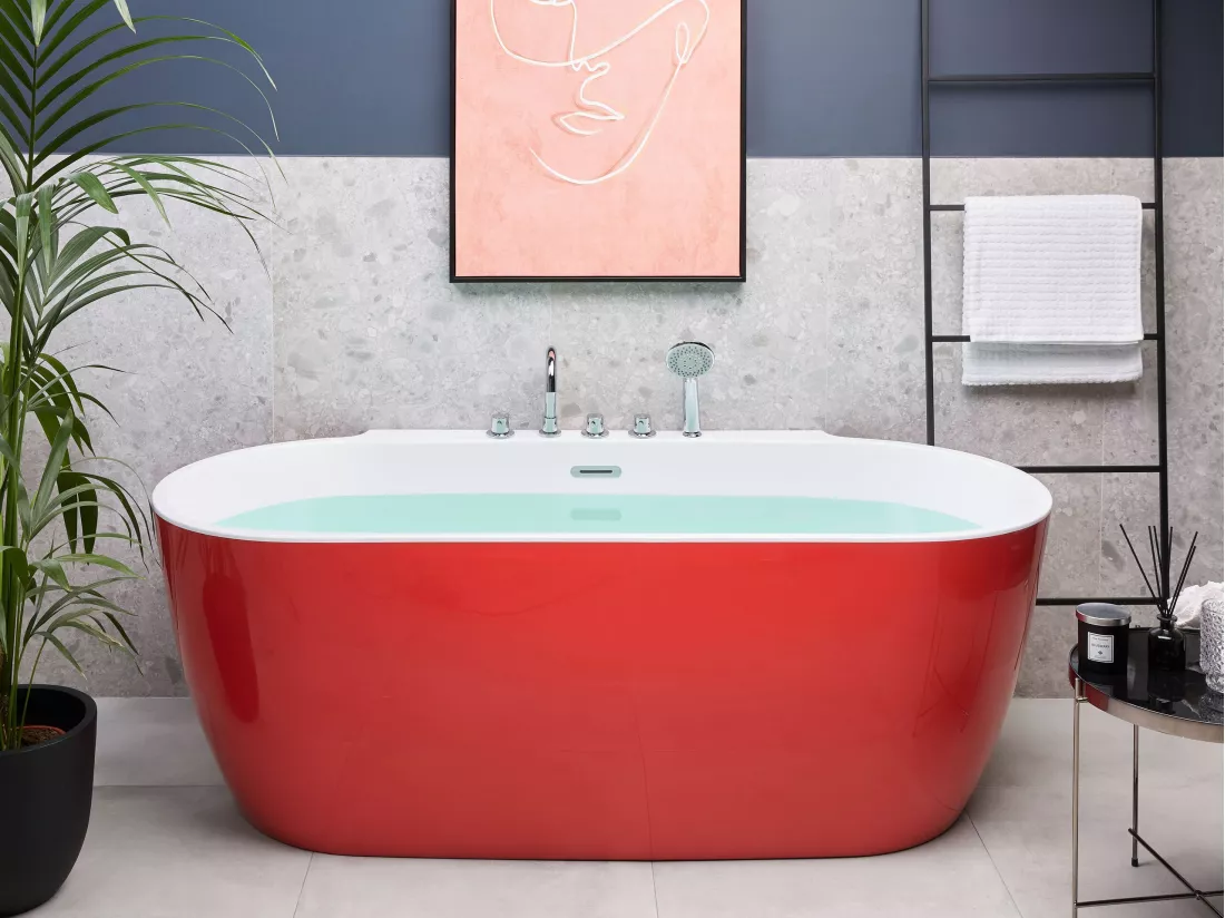 Baignoire îlot rouge 170 x 80 cm ROTSO
