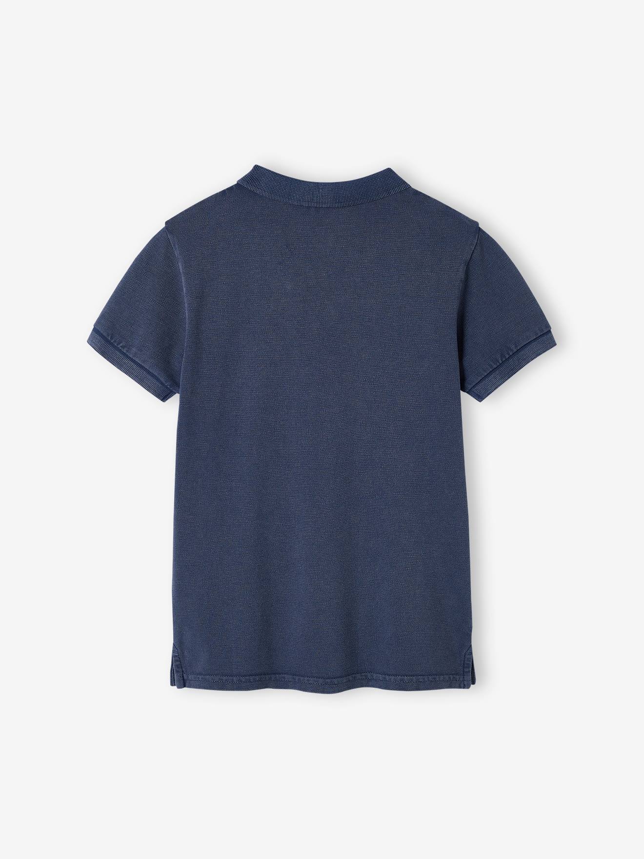 Camisa polo infantil masculina com bordado 