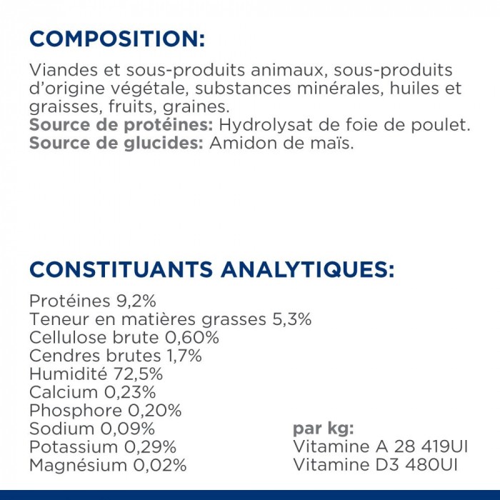 HILL'S Prescription Diet z/d Food Sensitivities en Boîtes - Pâtée pour chat