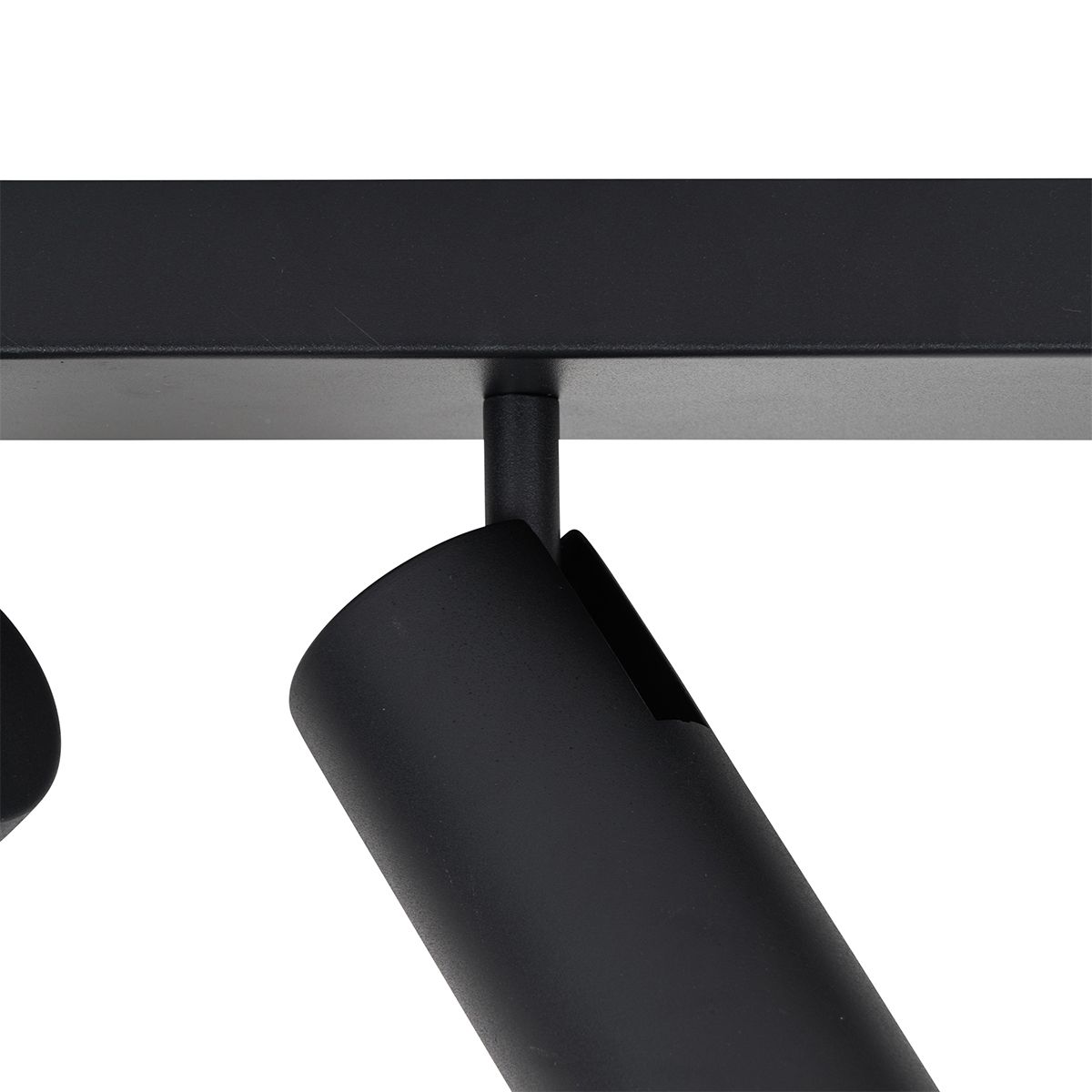 Smart plafondspot zwart 2-lichts verstelbaar incl. 2 Wifi GU10 50mm - Renna