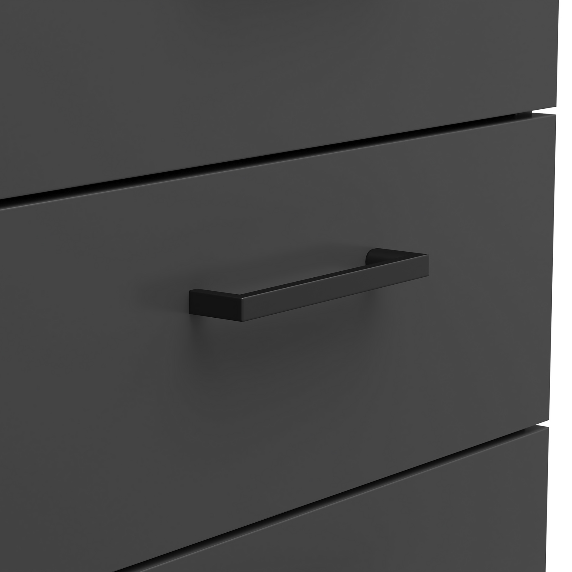 Kommode - anthrazit - 7 Schubkästen - 45 cm