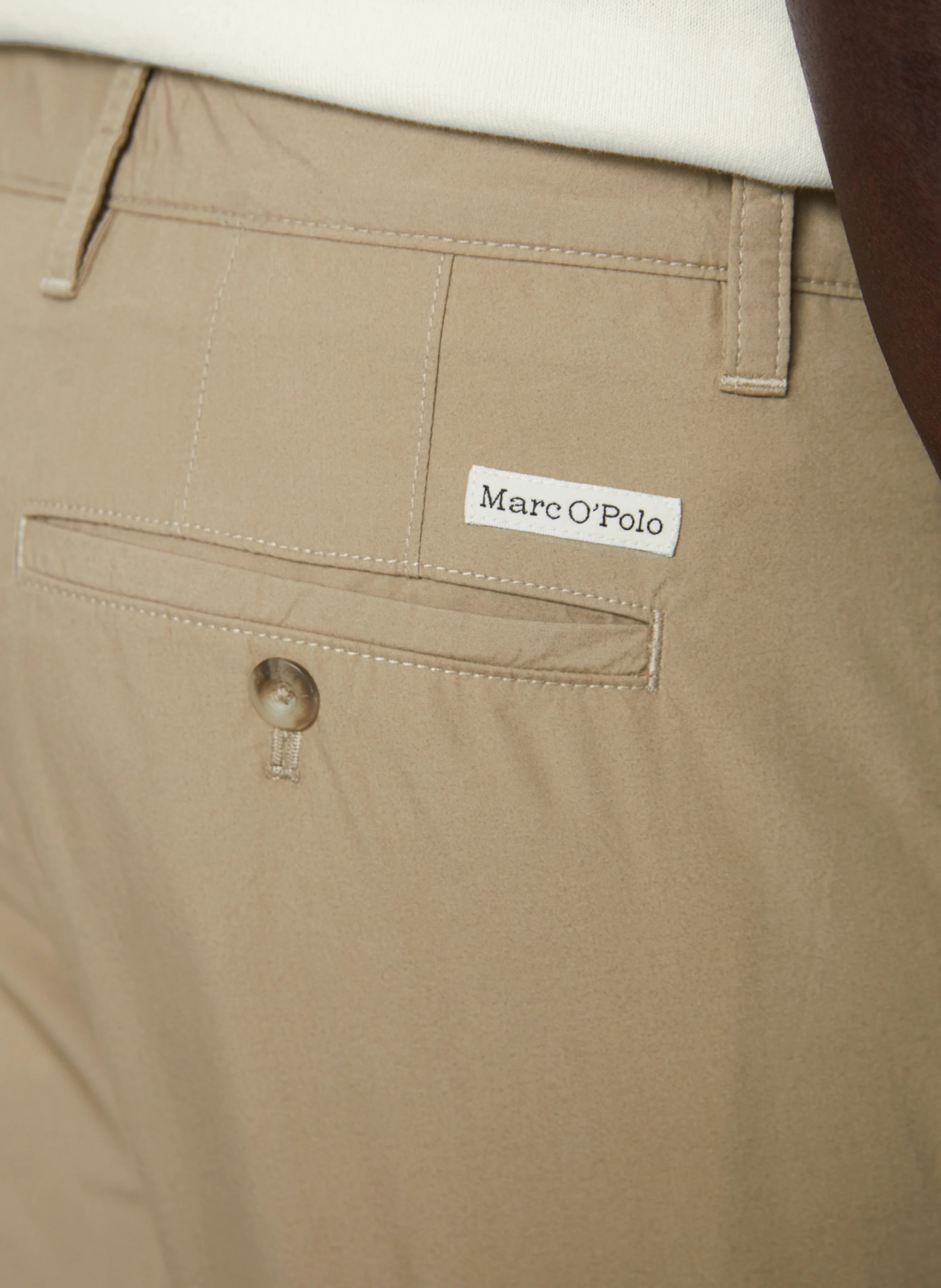 OSBY - Pantalon droit en coton bio | Beige