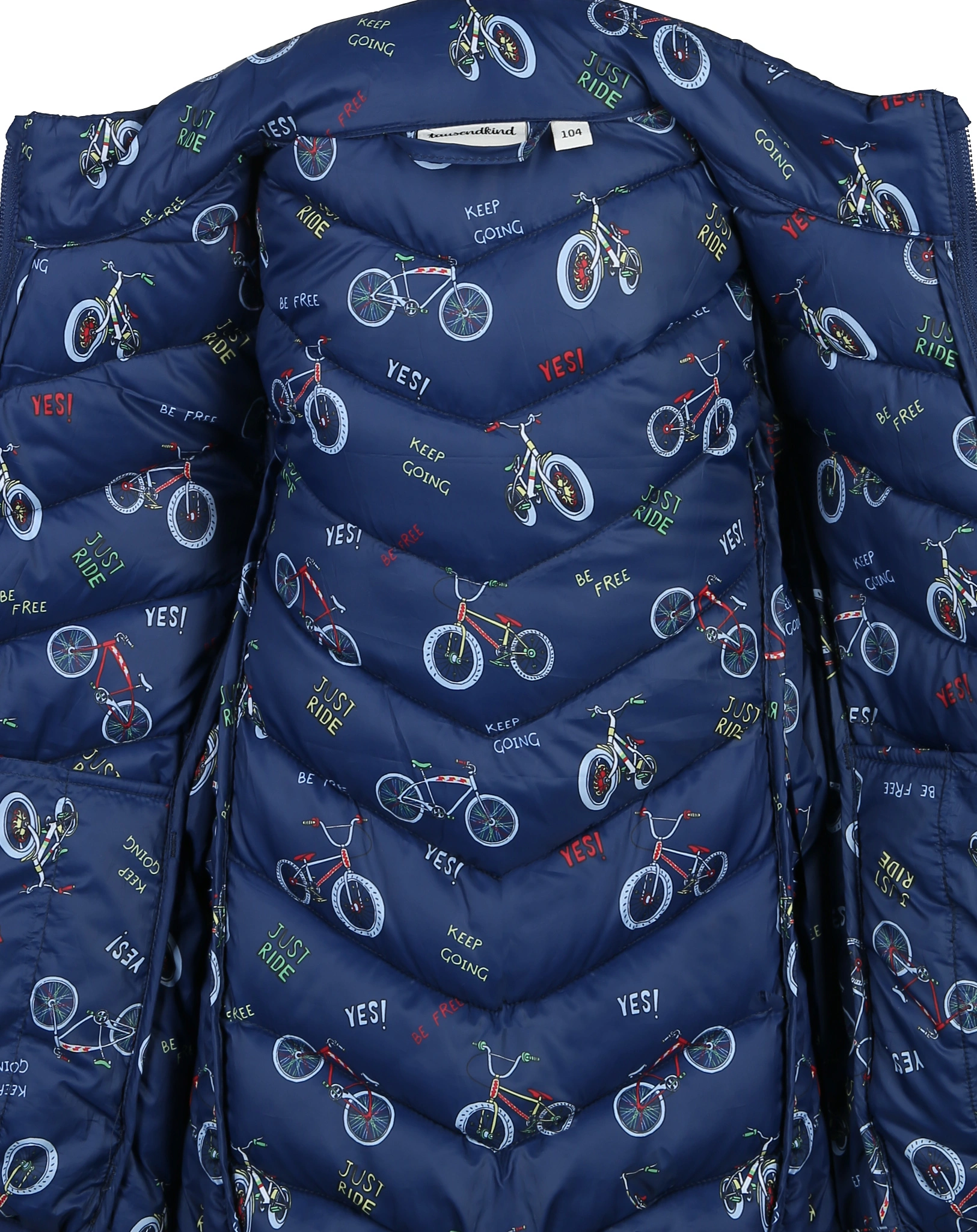 Steppjacke BMX in blau