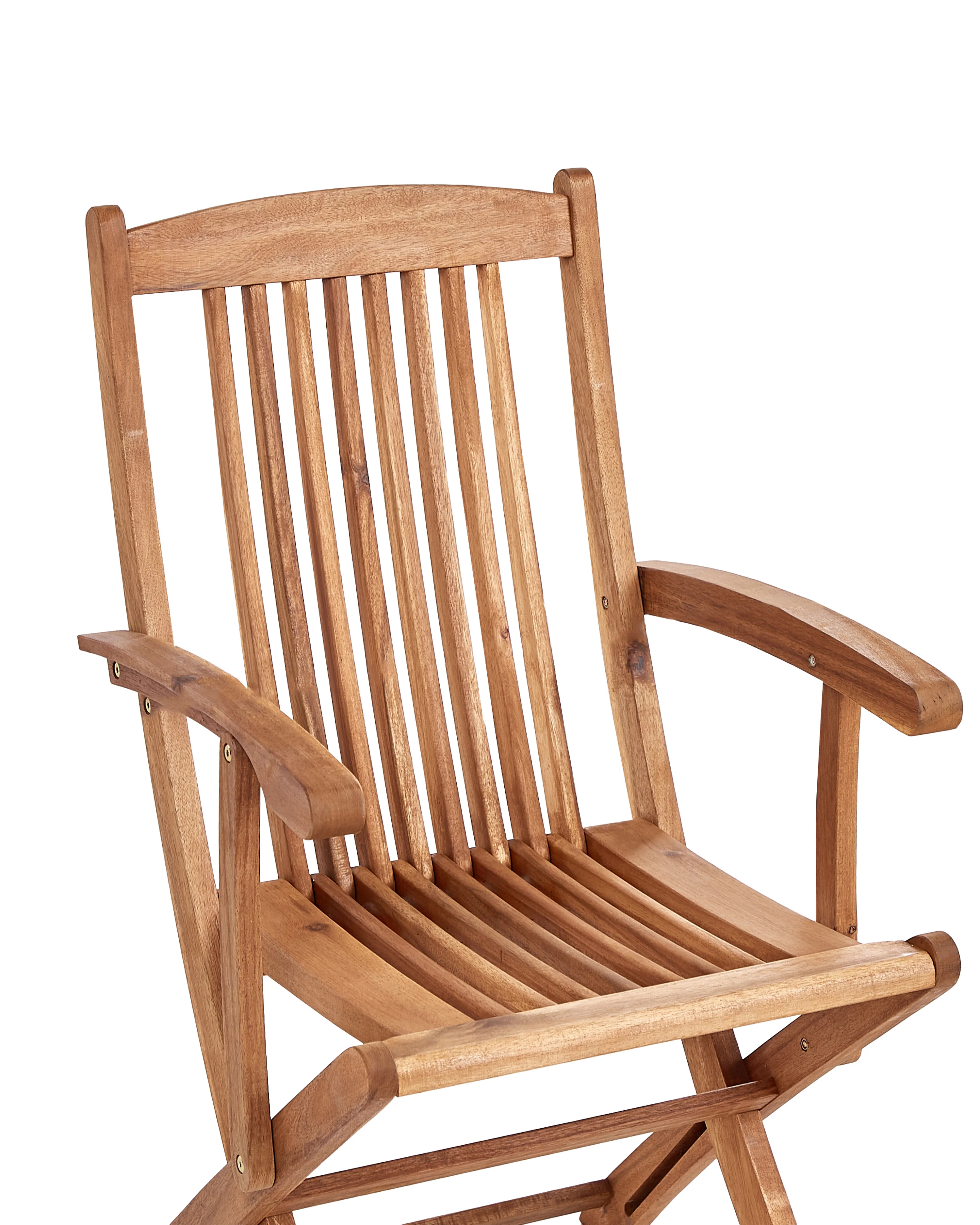 Set van 2 stoelen met zitkussen MAUI II Acaciahout Blauw