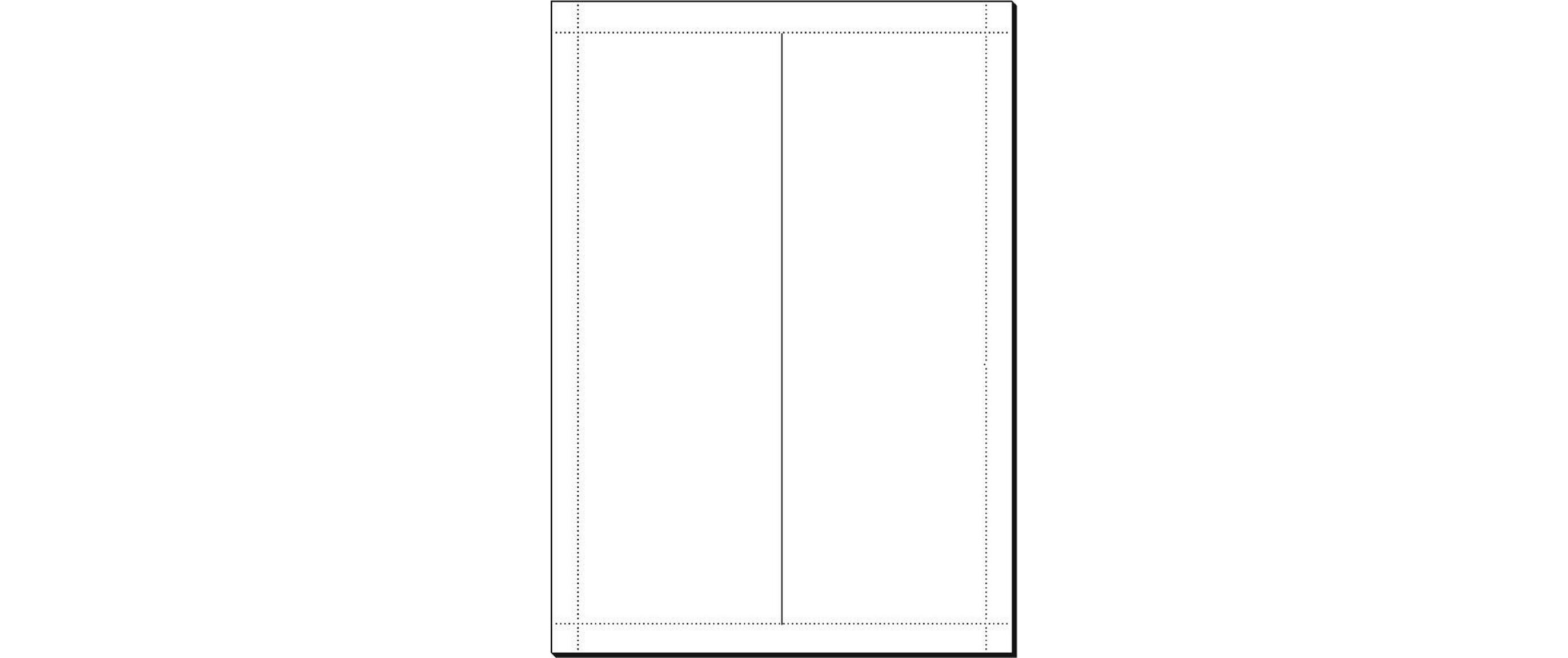 Tischkarte 24 x 9 x 18 cm, 20 Blatt, 185 g, WeissTischkarten für verschiedene Anlässe