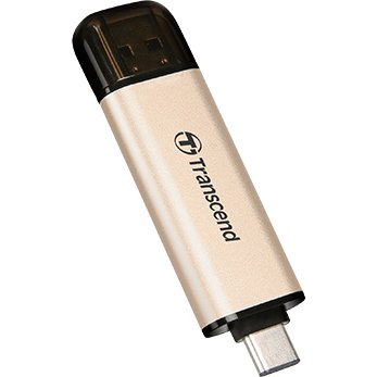 Transcend JetFlash 930C lecteur USB flash 256 Go USB Type-A / USB Type-C 3.2 Gen 1 (3.1 Gen 1) Or