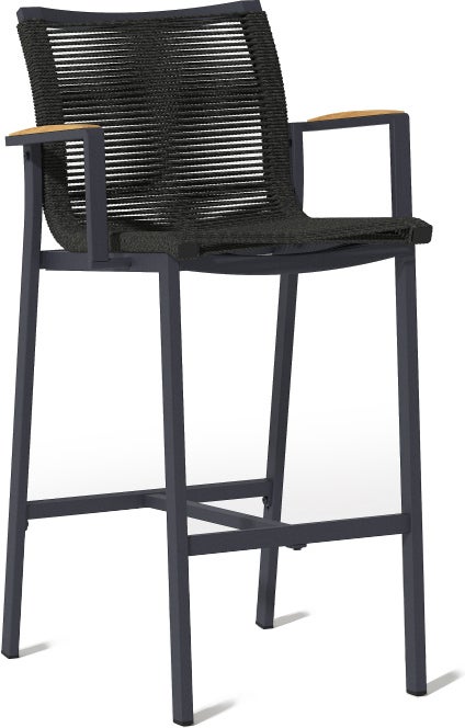 Tierra Outdoor barstoel Foxx antraciet