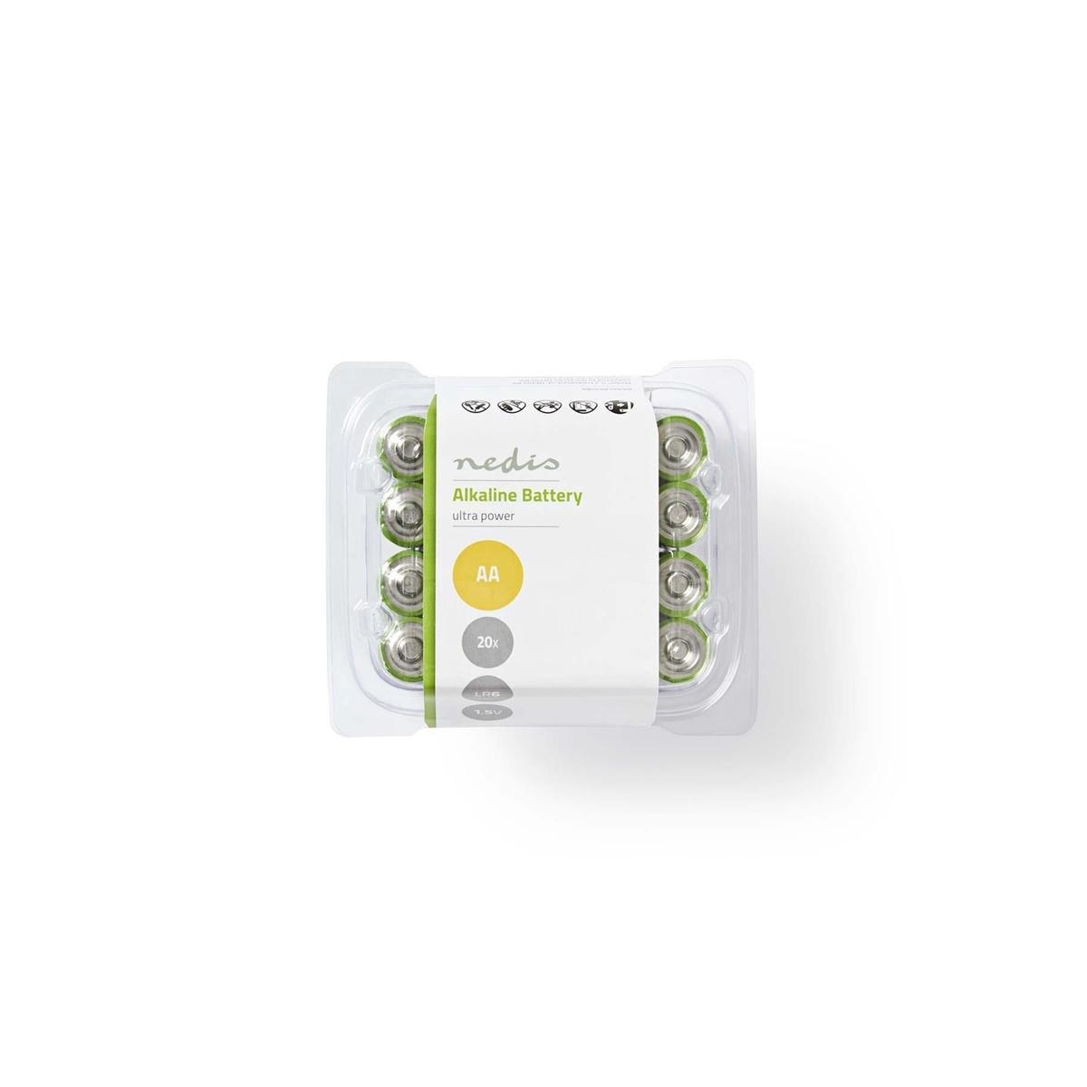 Nedis Alkaline Batteri AA | 1.5 V DC | 20-Pakke