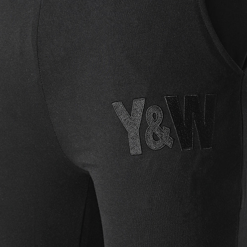 Pantalon Jogging Rider Noir Jaune Fluo Réversible