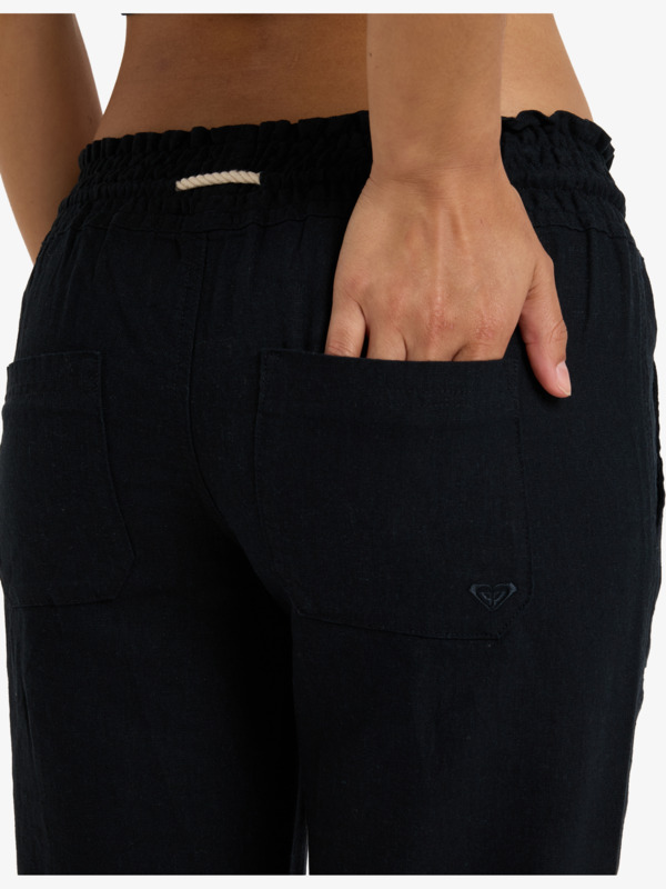 Oceanside Pantalon évasé Noir Femme