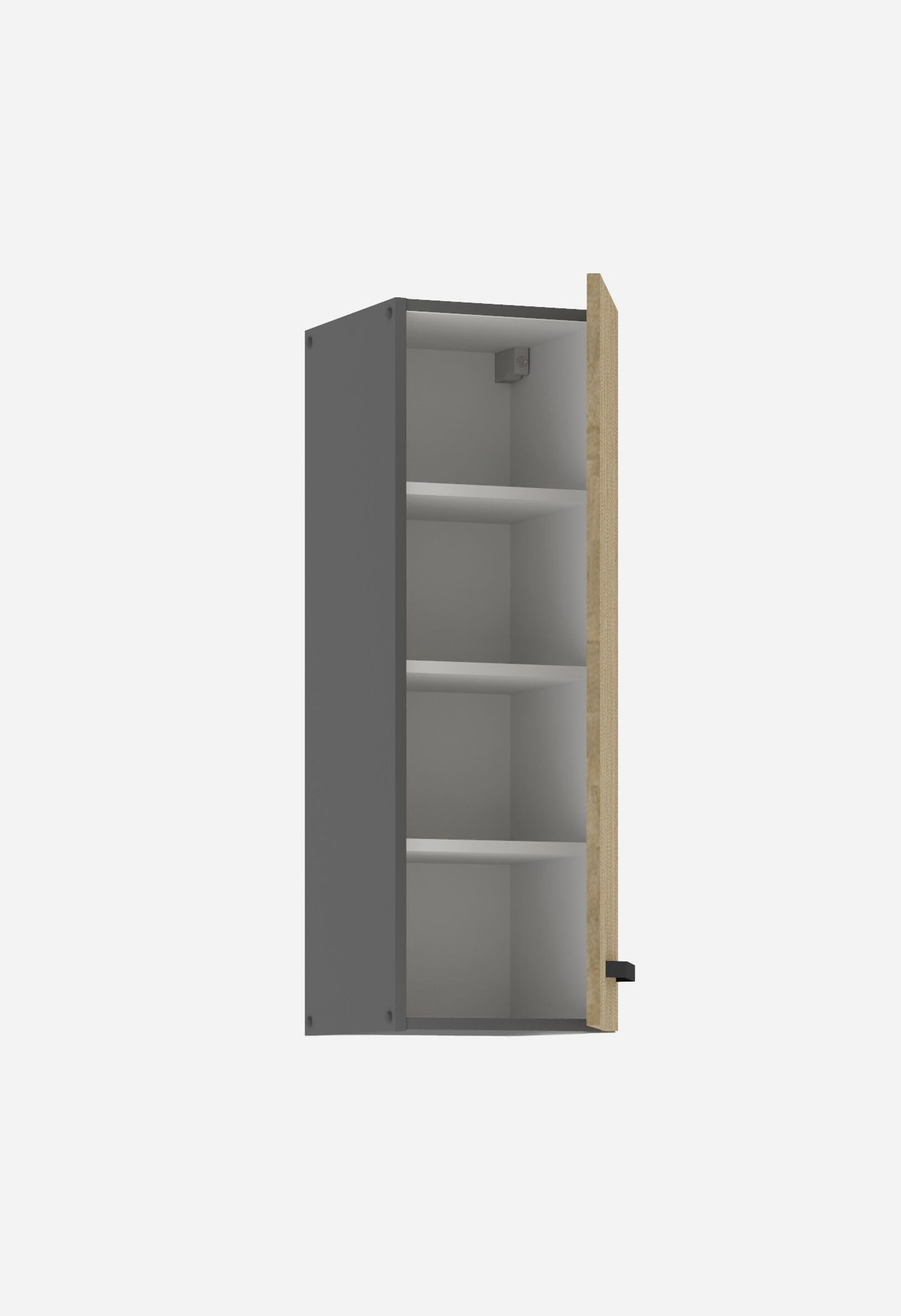 Küche SCANDI Hängeschrank 30 cm Fischgrät Küchenzeile Küchenblock Einbauküche