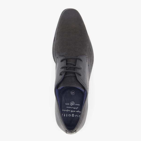 Bugatti leren heren veterschoenen zwart