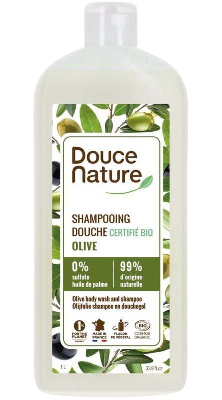 Douce Nature Douchegel & shampoo olijf bio 1000 ML