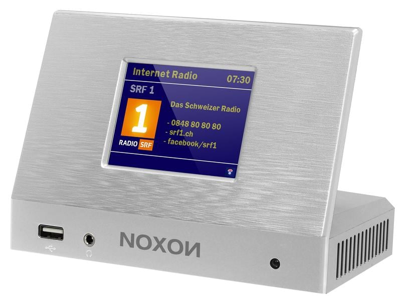 Noxon Radio-Tuner A120  Silber Netzwerk-Musik-Tuner für HiFi-Systeme
