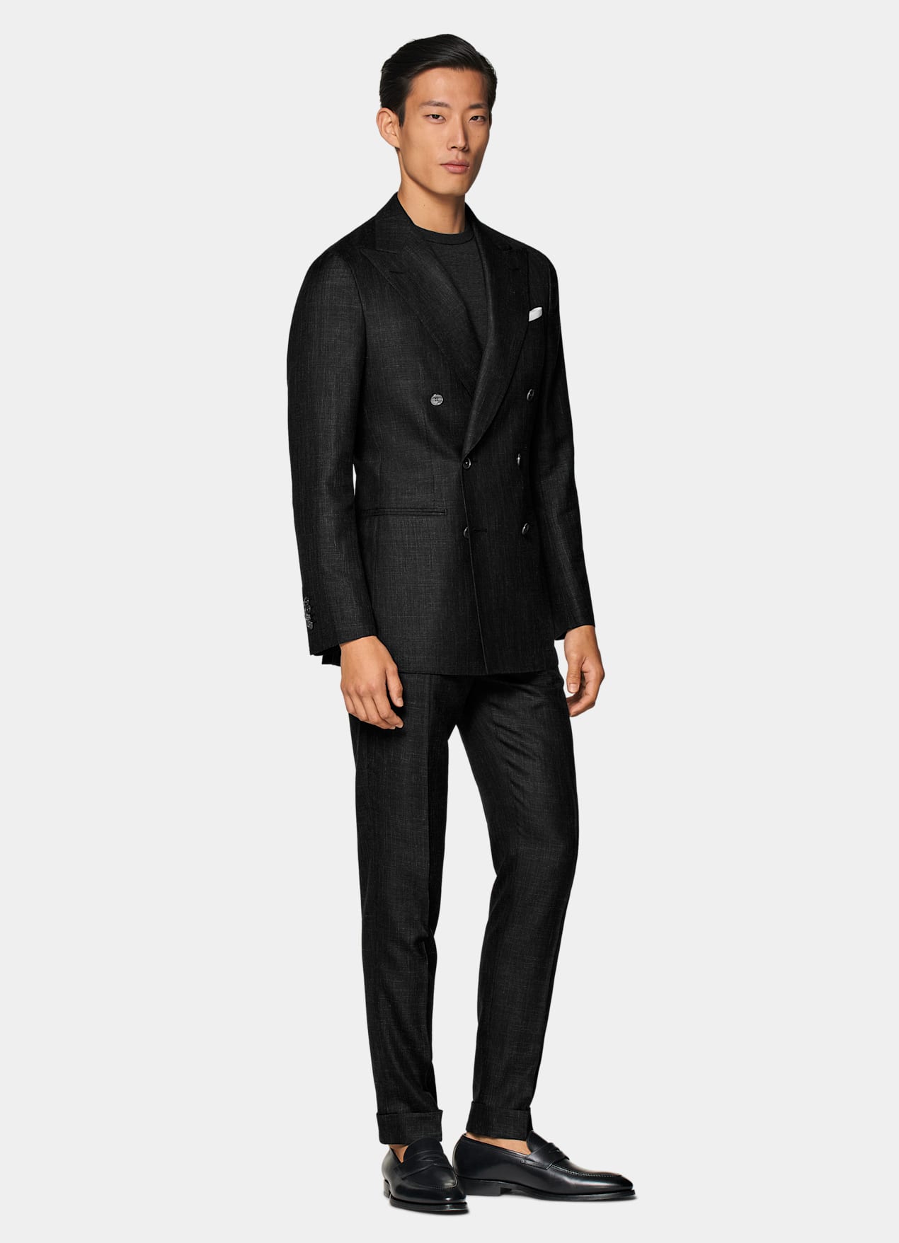 Costume Havana coupe Tailored gris foncé