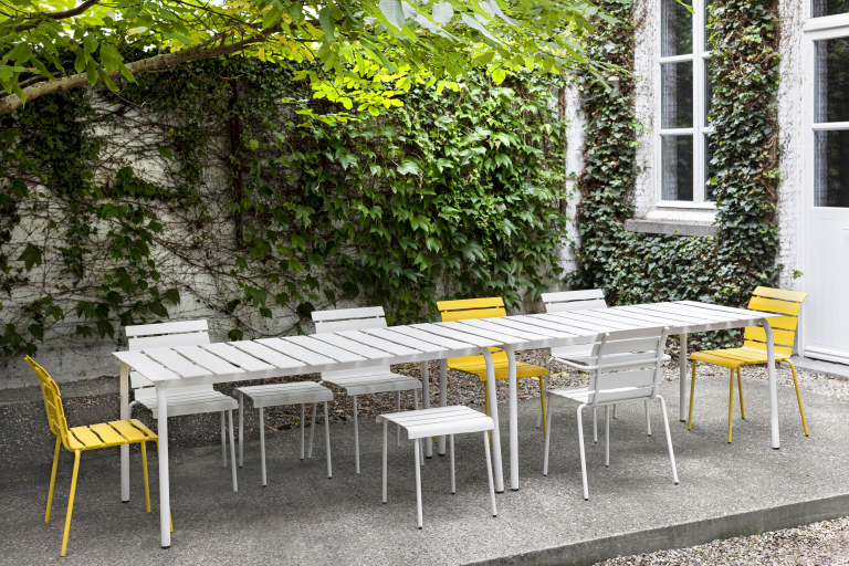 Valerie Objects Aligned tuintafel 85x170 off-white