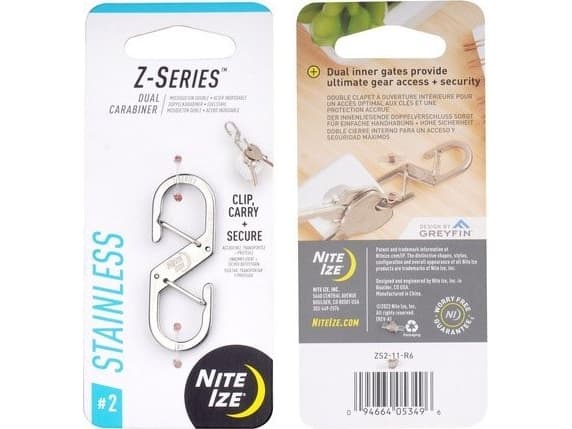 NiteIze Nite Ize - Z-serien dobbel snapkrok - Stål
