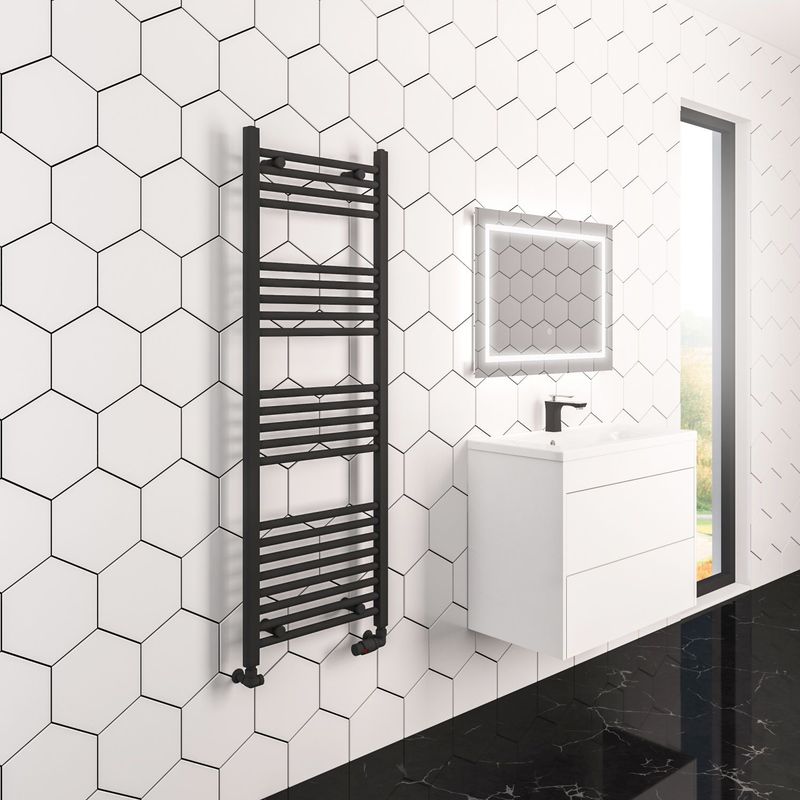 Boss & Wessing - Wingrave - Radiator - Mat Zwart - Zij-Onderaansluiting