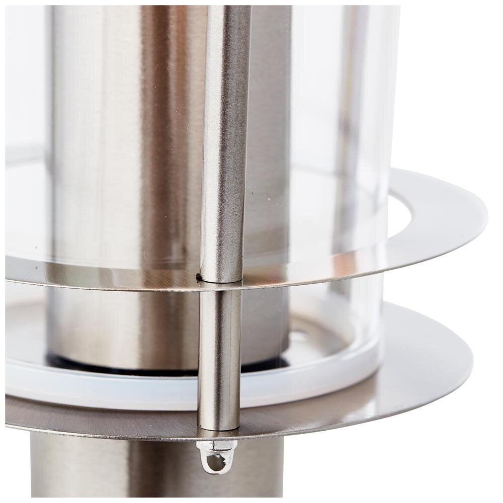 York sokkellamp in zilver E27 IP44