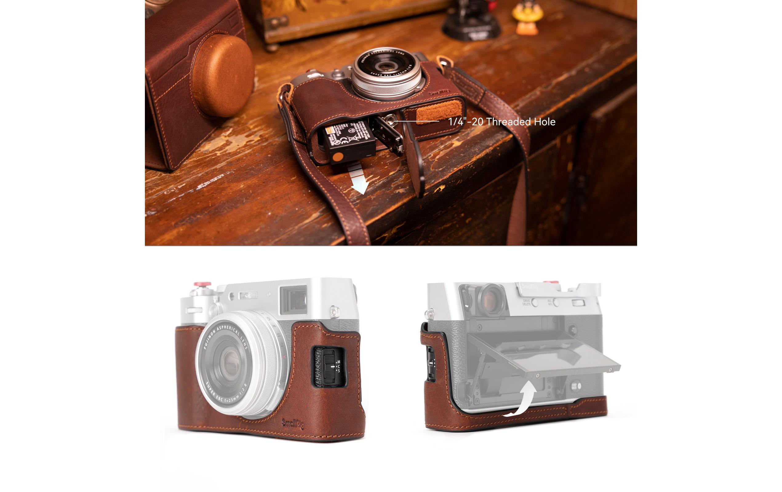 Transporttasche aus Leder für FUJIFILM X100VILeder-Schutzhülle für FUJIFILM X100VI