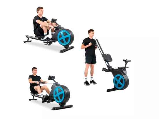 Rameur d'appartement pliable ROWER ULTRA Résistance magnétique réglable 8 niveaux, Roue d'inertie 2 kg