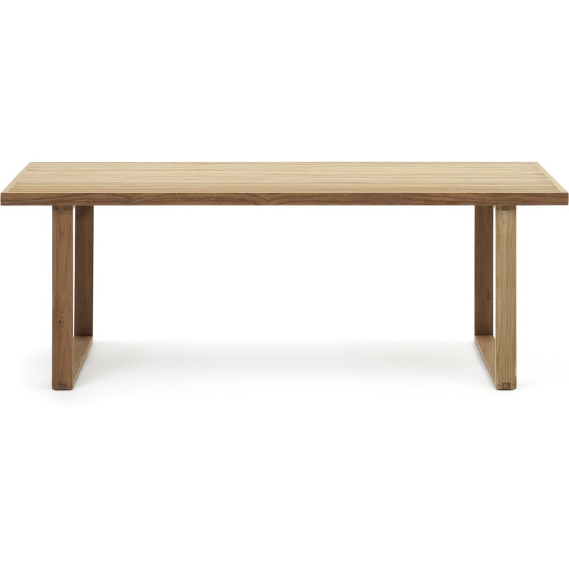 Table d'extérieur Canadell - bois de teck massif recyclé L 220 x P 100 cm