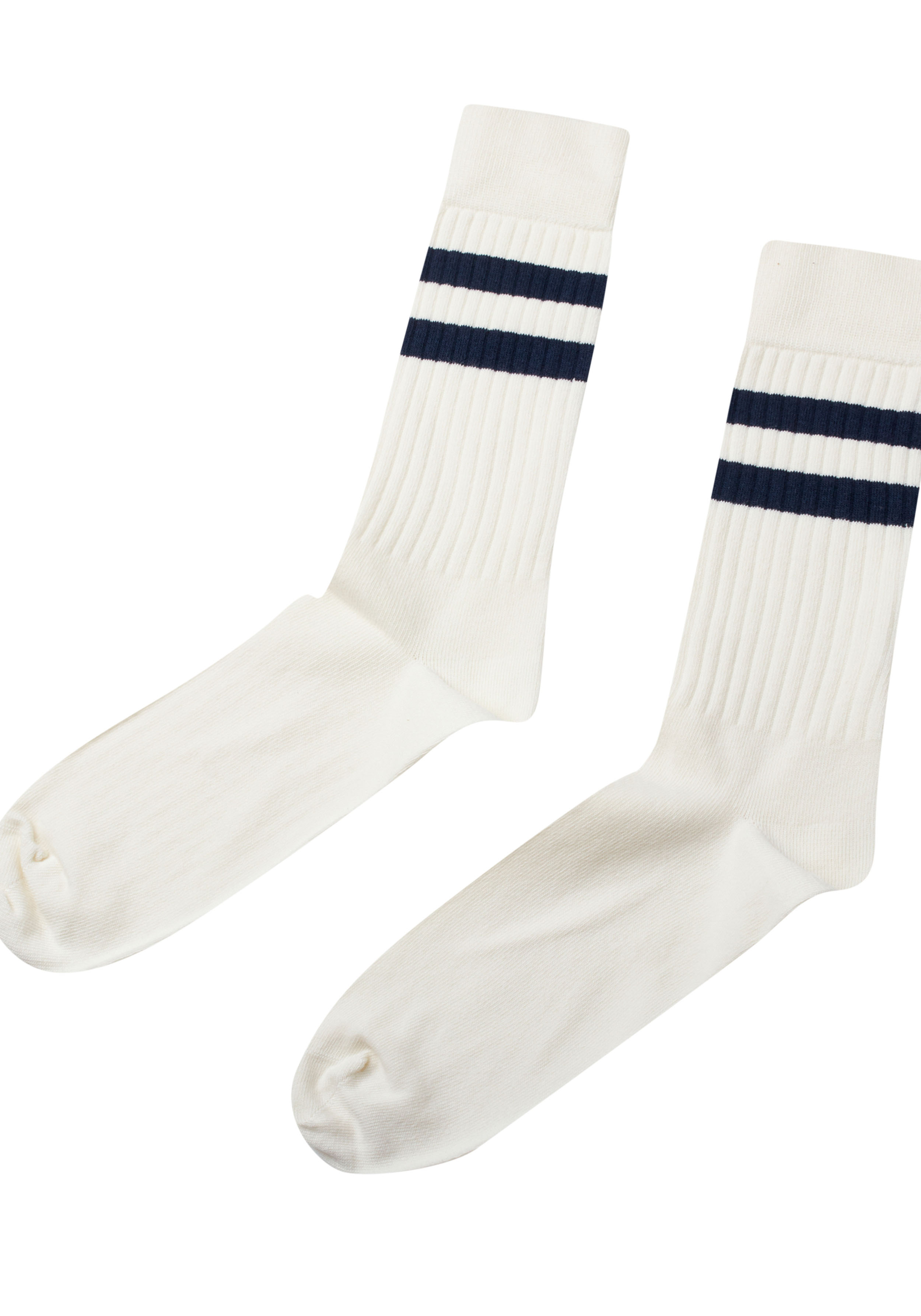 Klitmøller Collective Socken Retro Cotton Cream/Navy