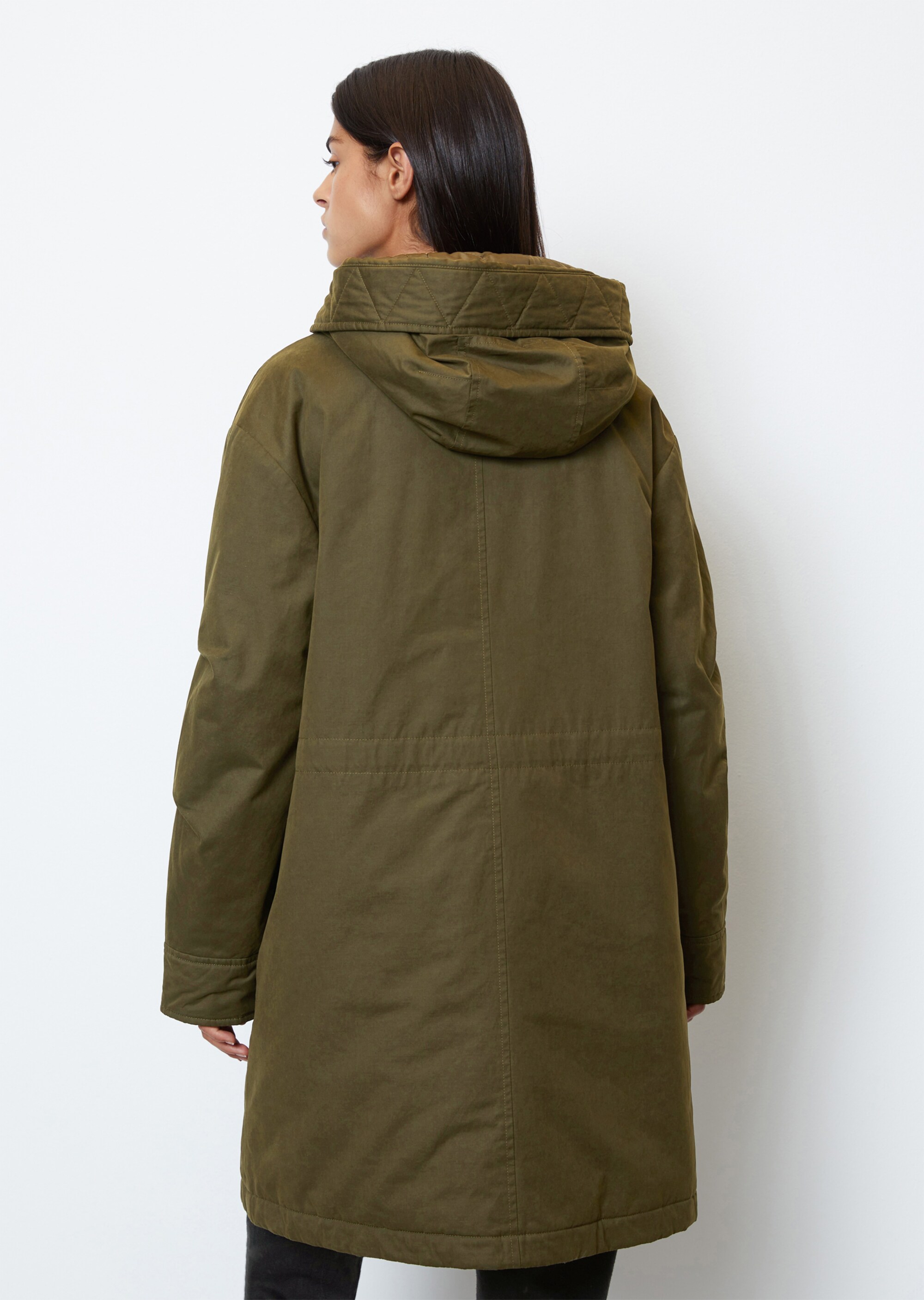 Parka relaxed aus Technical Poly Cotton