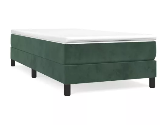 Sommier à lattes de lit Vert foncé 90x200 cm Velours