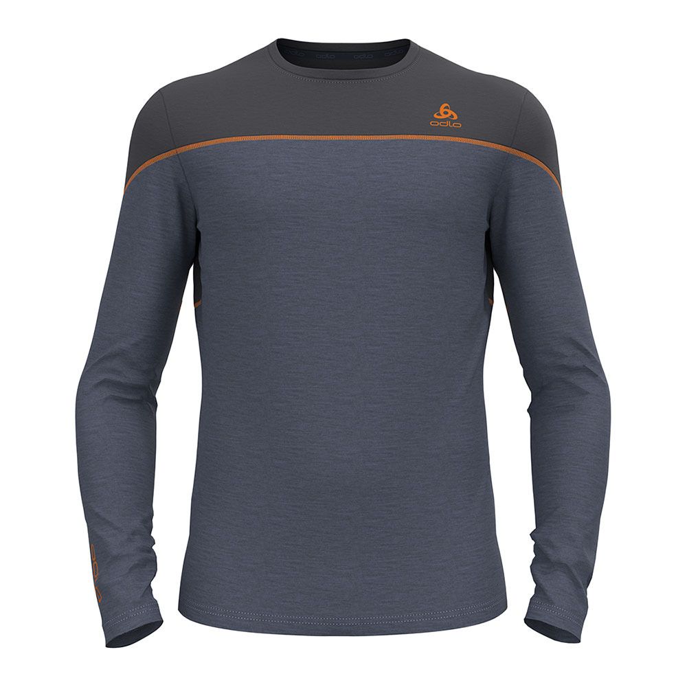 Odlo REVELSTOKE PW 150 - Sous-couche Homme folkstone gray/india ink melange
