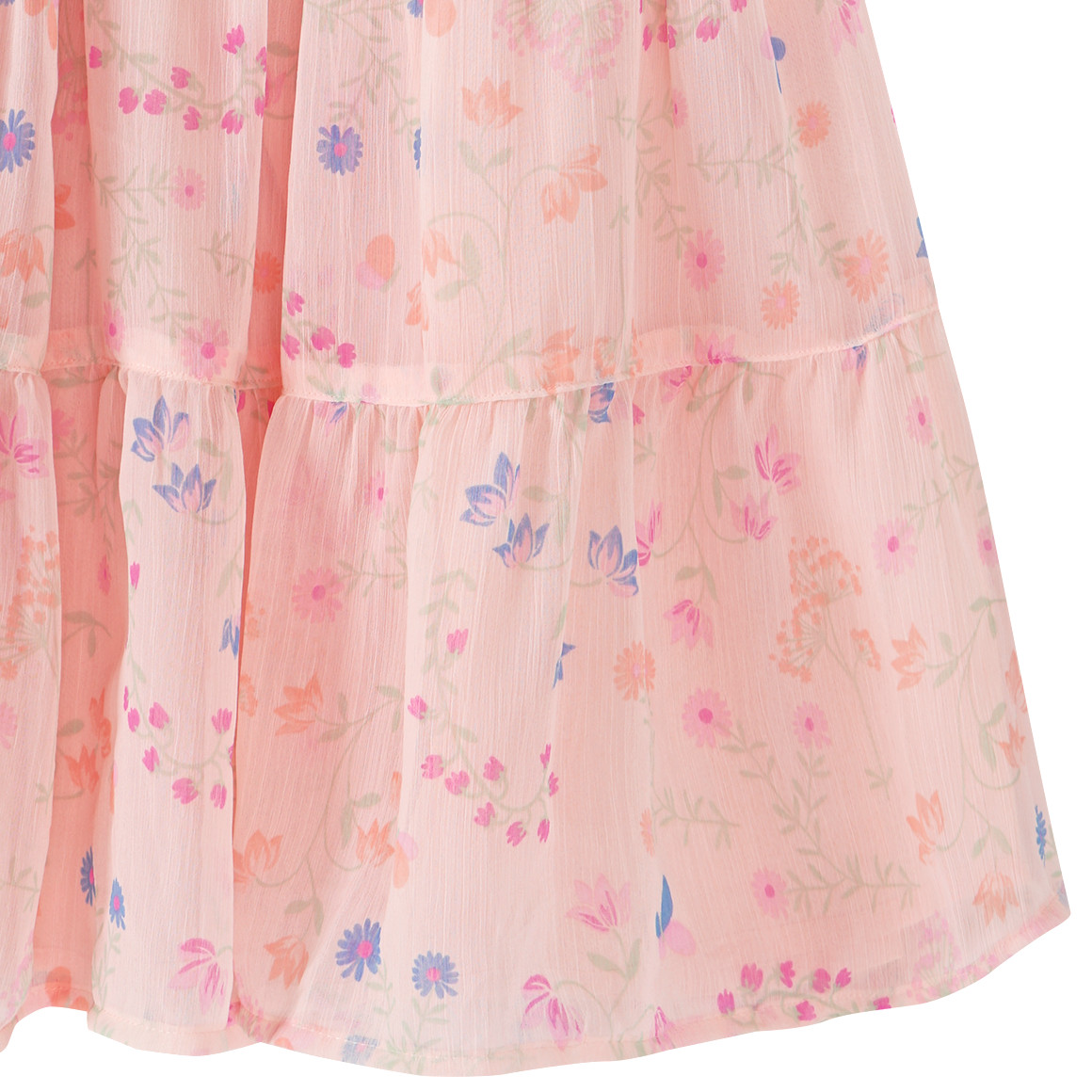 Topolino Mädchen Kleid mit Blumen-Print apricot