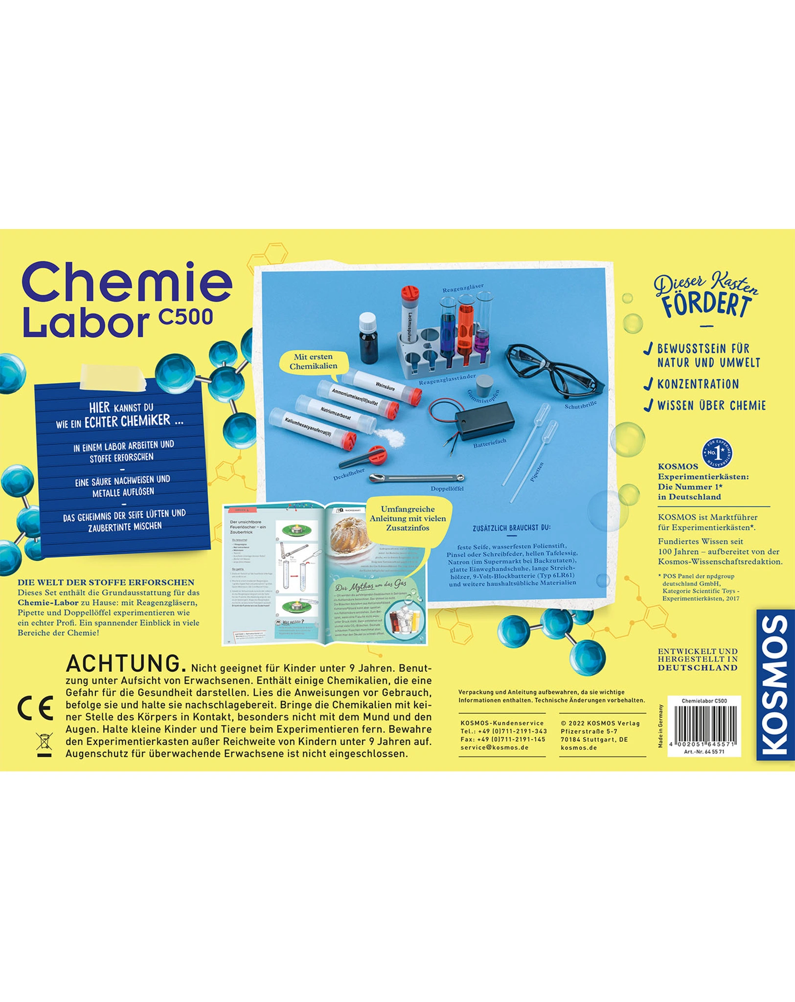 Experimentierkasten CHEMIELABOR C 500 X