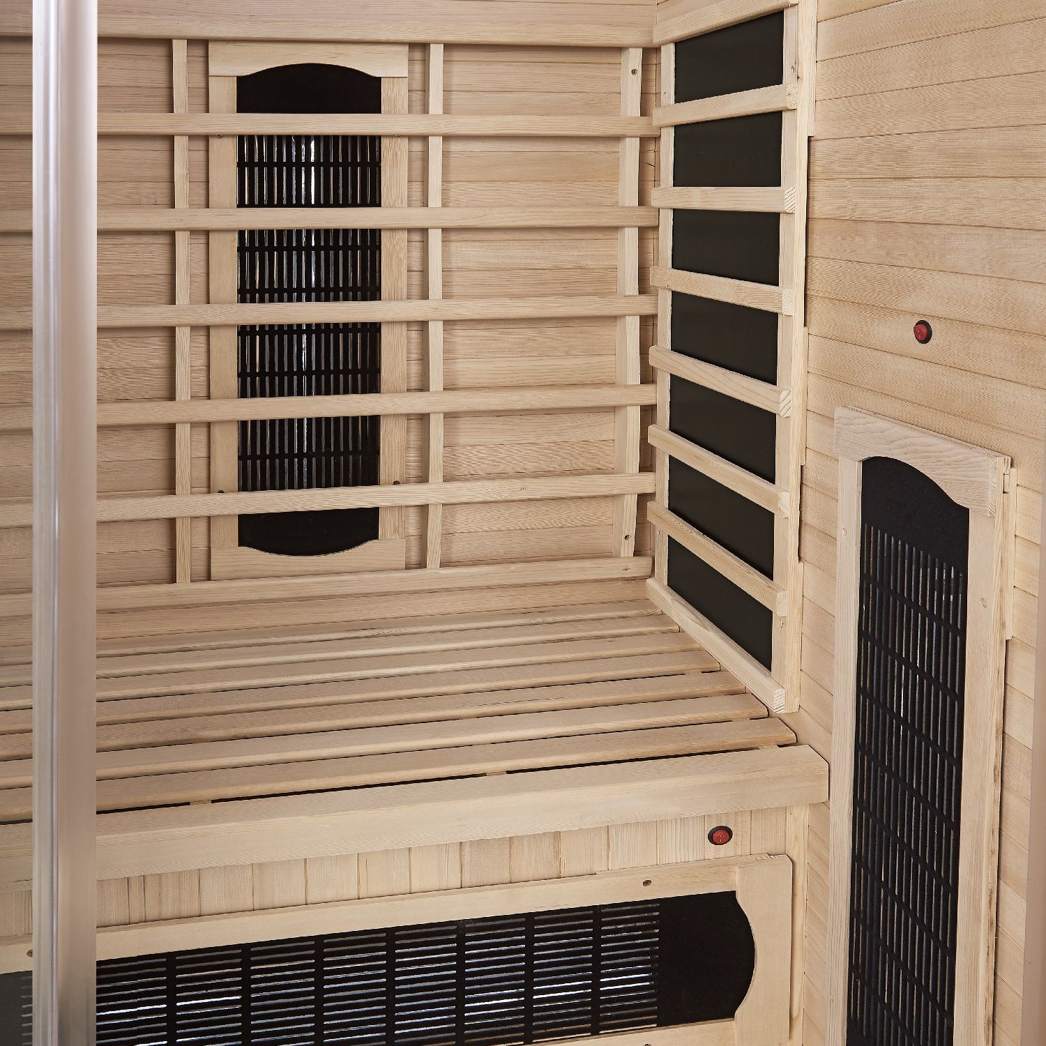 Artsauna Infrarotkabine Kiruna90 Dual Technologie – 4 Vollspektrumstrahler & 3 Flächenstrahler